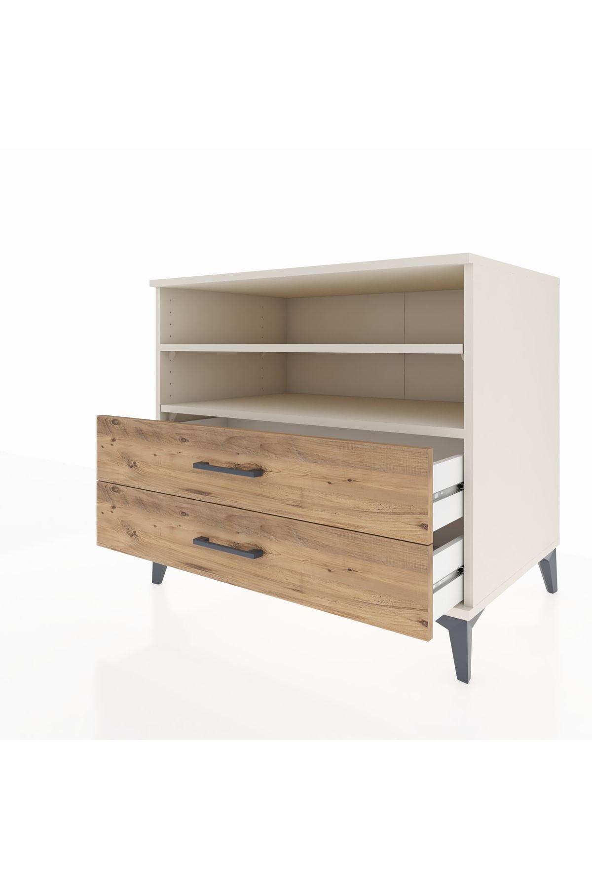 Kronos Şifonyer 2 Raflı 2 Çekmeceli 88x59x80 Aytaşı-Çam