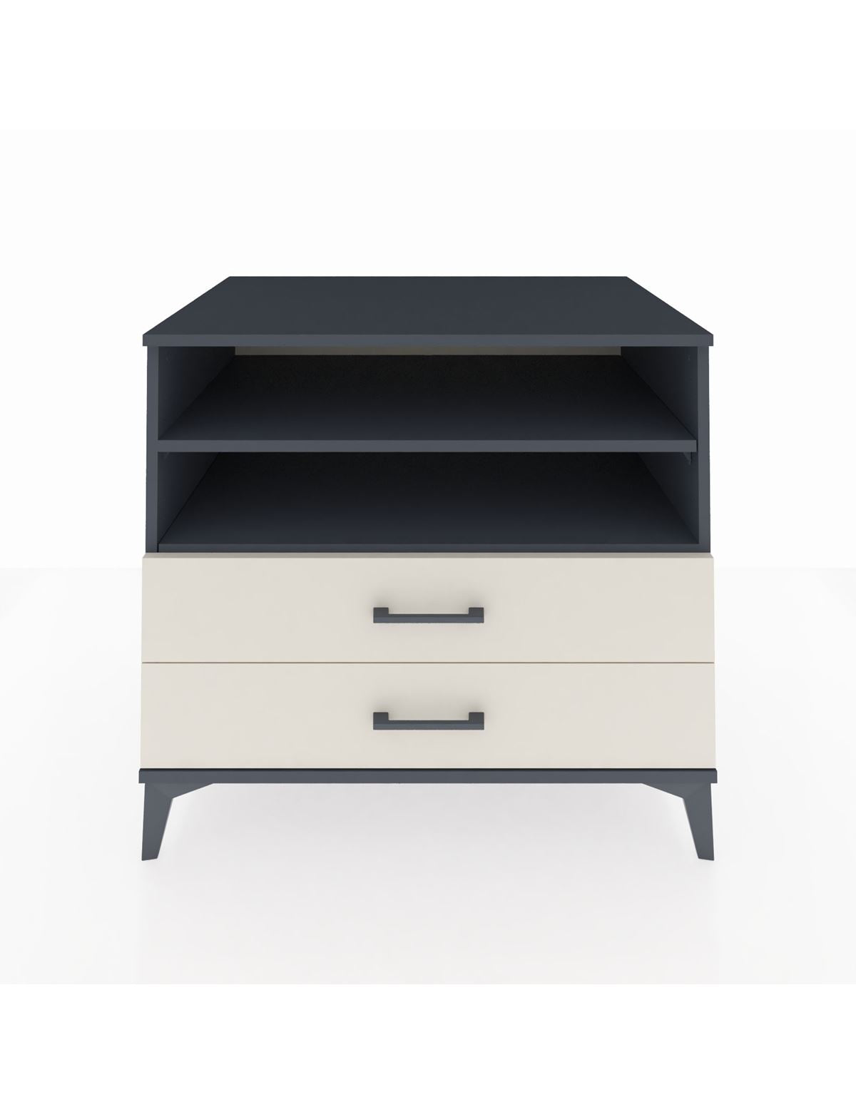 Kronos Şifonyer 2 Raflı 2 Çekmeceli 88x59x80 Antrasit-Aytaşı