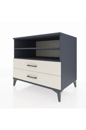 Kronos Şifonyer 2 Raflı 2 Çekmeceli 88x59x80 Antrasit-Aytaşı