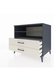 Kronos Şifonyer 2 Raflı 2 Çekmeceli 88x59x80 Antrasit-Aytaşı