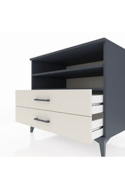 Kronos Şifonyer 2 Raflı 2 Çekmeceli 88x59x80 Antrasit-Aytaşı