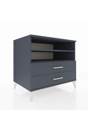 Kronos Şifonyer 2 Raflı 2 Çekmeceli 88x59x80 Antrasit-Antrasit