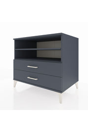 Kronos Şifonyer 2 Raflı 2 Çekmeceli 88x59x80 Antrasit-Antrasit