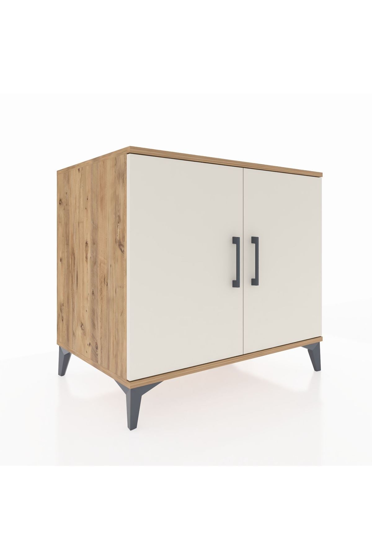 Kronos Şifonyer Tek Raflı 2 Kapaklı 88x59x80 Çam-Aytaşı