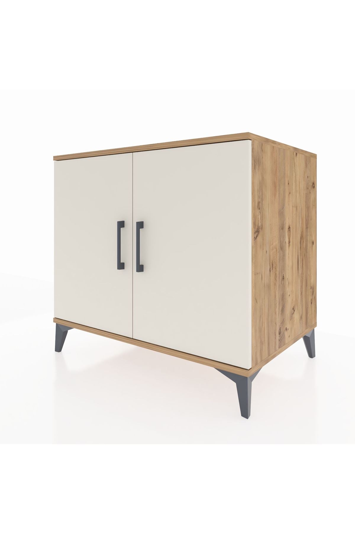 Kronos Şifonyer Tek Raflı 2 Kapaklı 88x59x80 Çam-Aytaşı