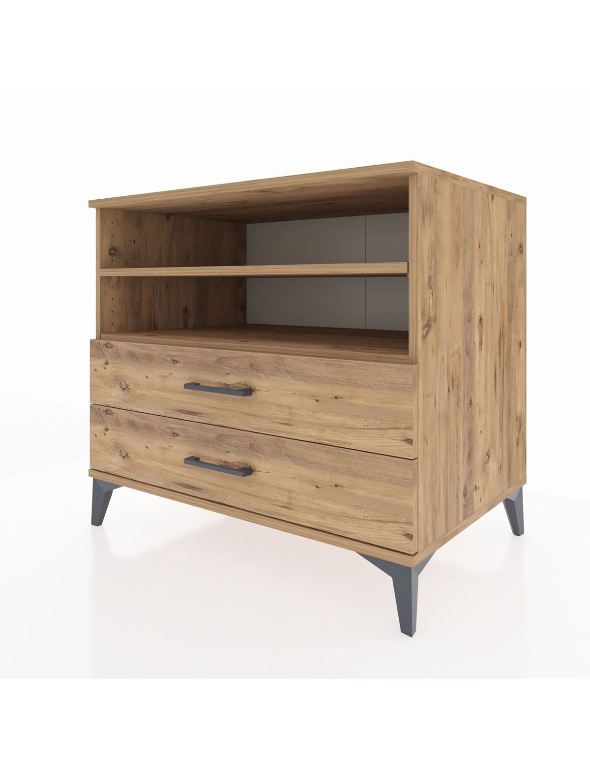 Kronos Şifonyer 2 Raflı 2 Çekmeceli 88x59x80 - S69M004V9C