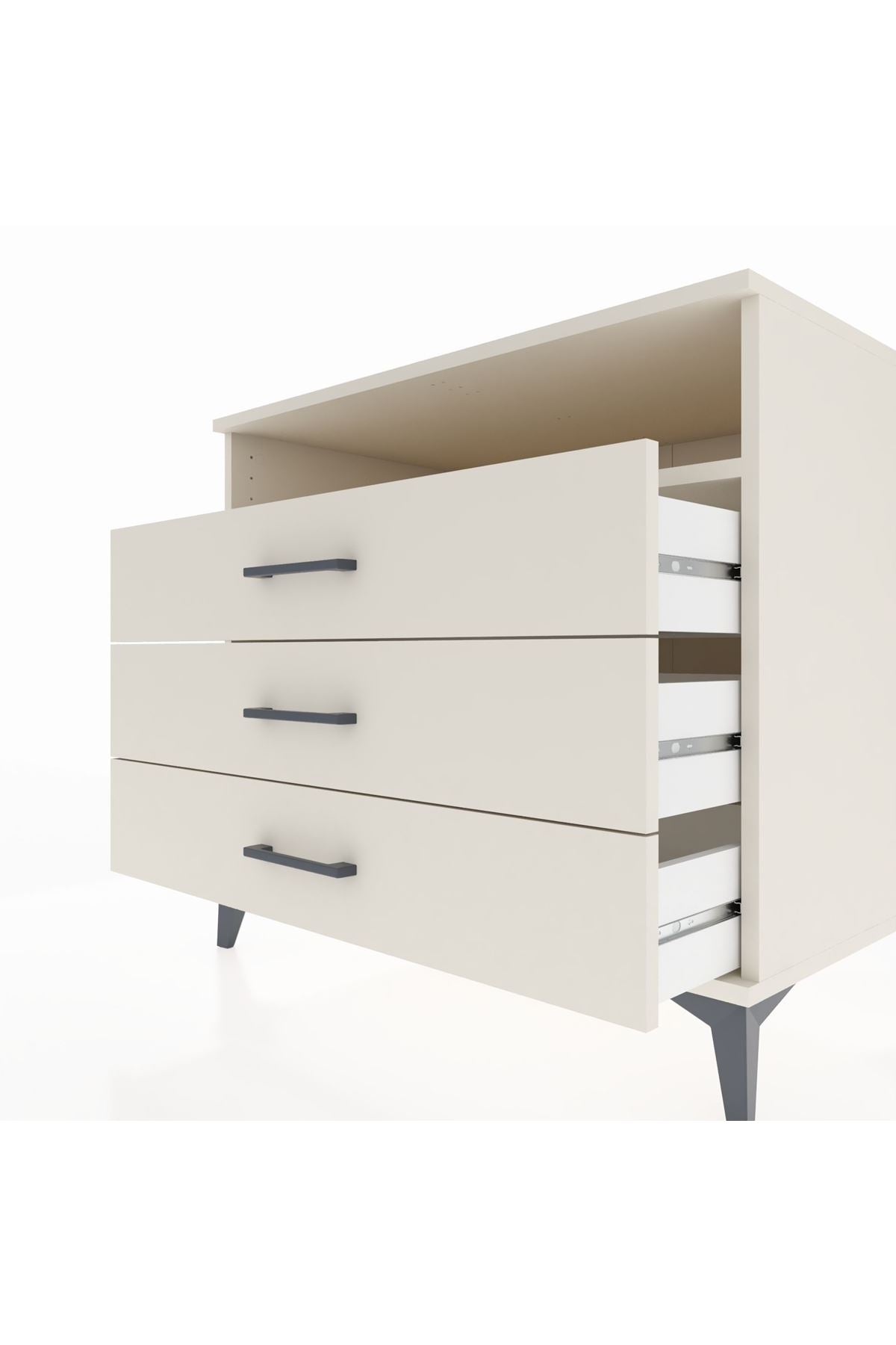 Kronos Şifonyer Tek Raflı 3 Çekmeceli 88x59x80 Aytaşı-Aytaşı