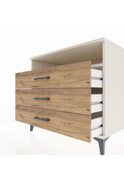 Kronos Şifonyer Tek Raflı 3 Çekmeceli 88x59x80 Aytaşı-Çam