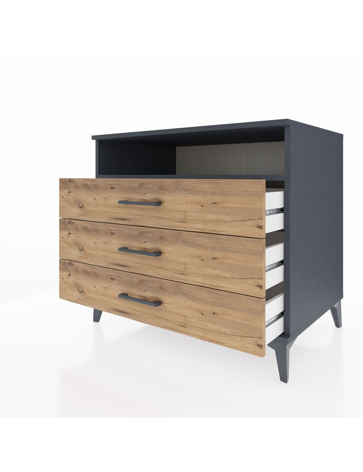 Kronos Şifonyer Tek Raflı 3 Çekmeceli 88x59x80 - S69M005V6C