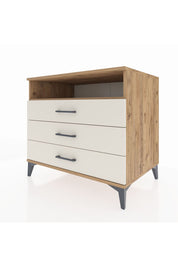 Kronos Şifonyer Tek Raflı 3 Çekmeceli 88x59x80 Çam-Aytaşı