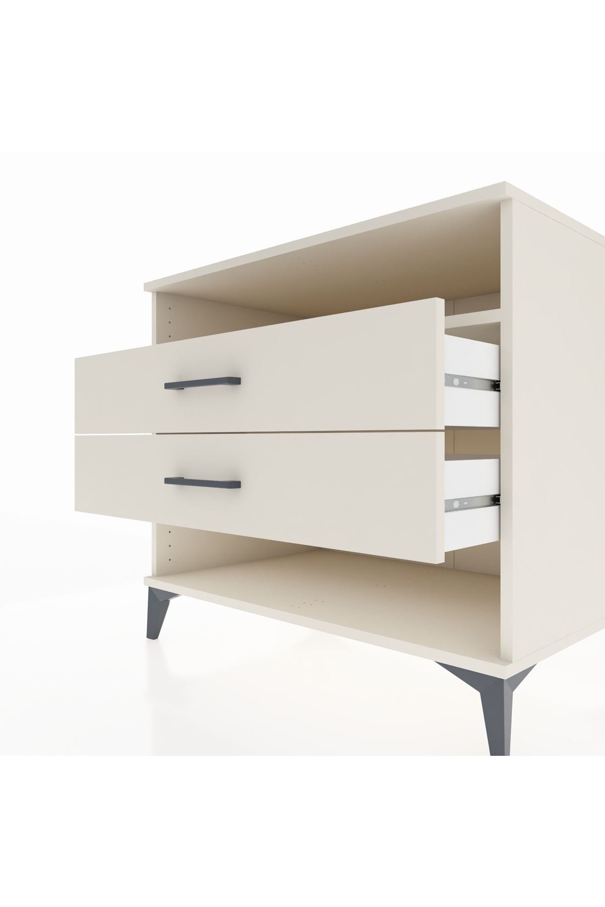 Kronos Şifonyer Tek Raflı 2 Çekmeceli 88x59x80 Aytaşı-Aytaşı