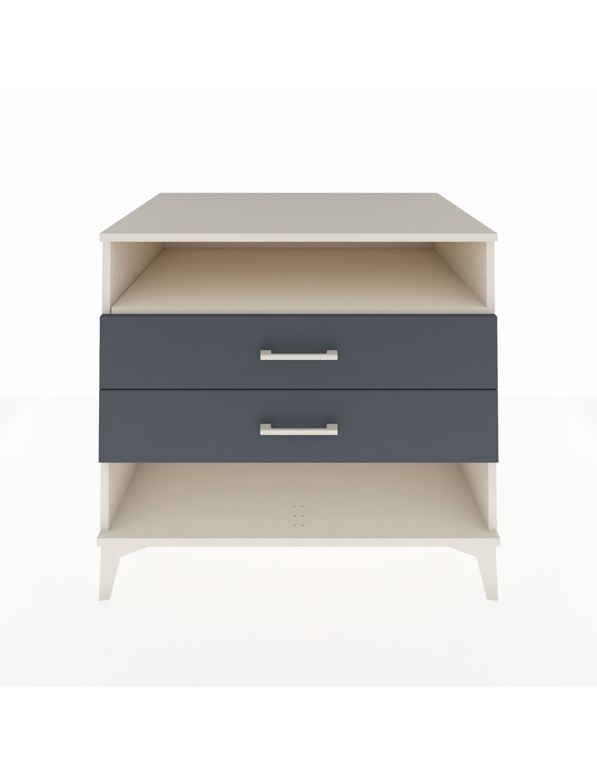 Kronos Şifonyer Tek Raflı 2 Çekmeceli 88x59x80 Aytaşı-Antrasit