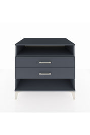 Kronos Şifonyer Tek Raflı 2 Çekmeceli 88x59x80 Antrasit-Antrasit