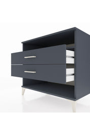 Kronos Şifonyer Tek Raflı 2 Çekmeceli 88x59x80 Antrasit-Antrasit