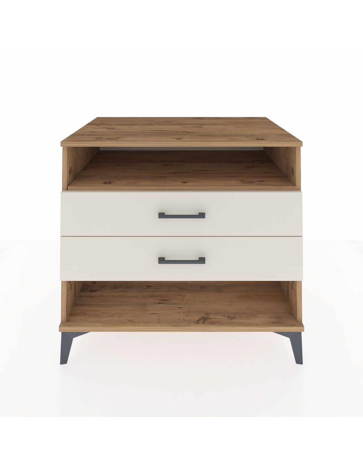 Kronos Şifonyer Tek Raflı 2 Çekmeceli 88x59x80 Çam-Aytaşı