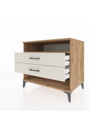 Kronos Şifonyer Tek Raflı 2 Çekmeceli 88x59x80 Çam-Aytaşı