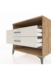 Kronos Şifonyer Tek Raflı 2 Çekmeceli 88x59x80 Çam-Aytaşı