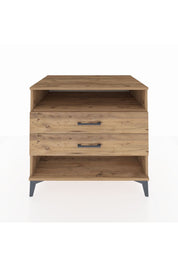 Kronos Şifonyer Tek Raflı 2 Çekmeceli 88x59x80 Çam-Çam