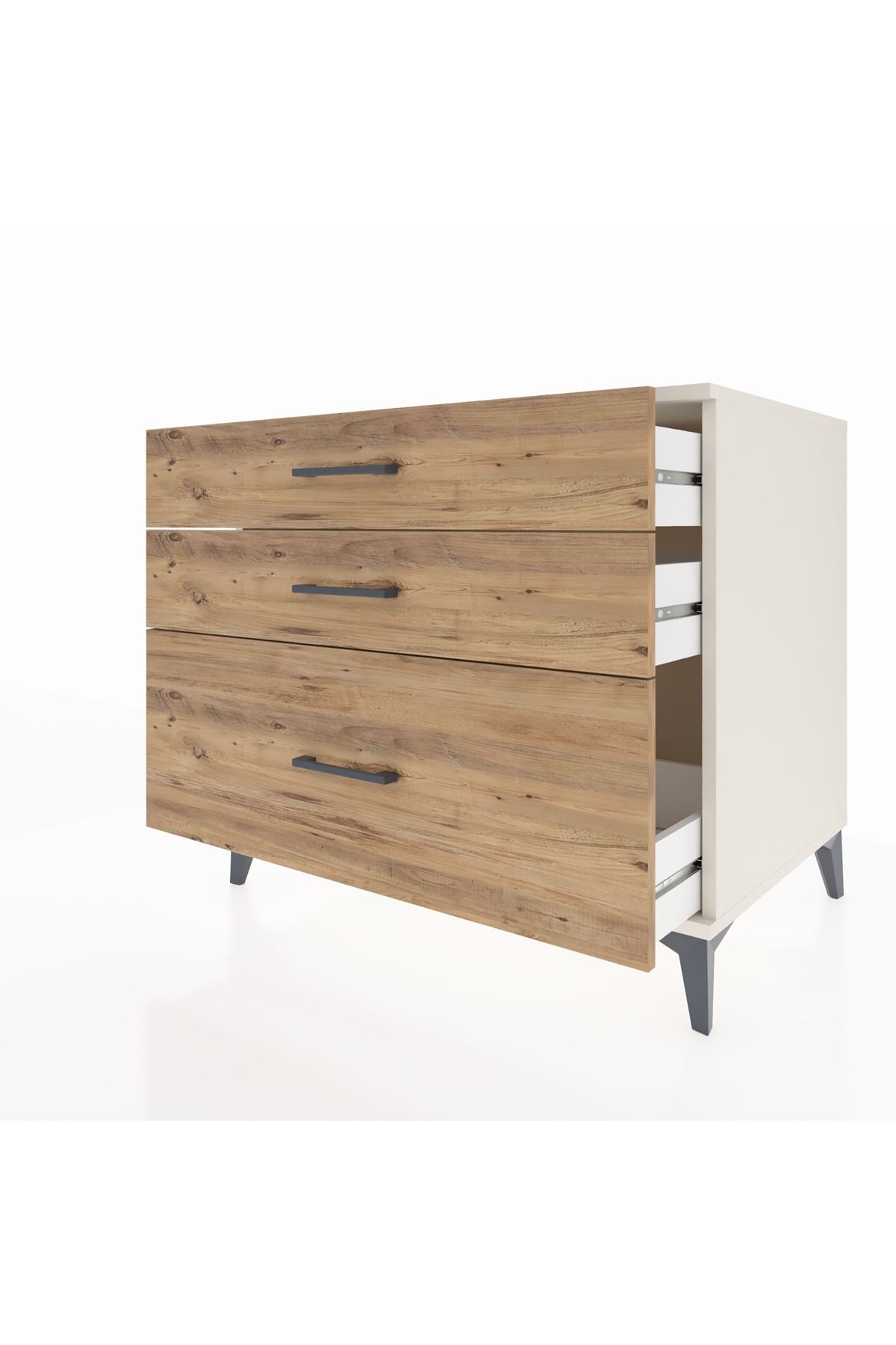 Kronos Şifonyer 3 Çekmeceli 88x59x80 Aytaşı-Çam