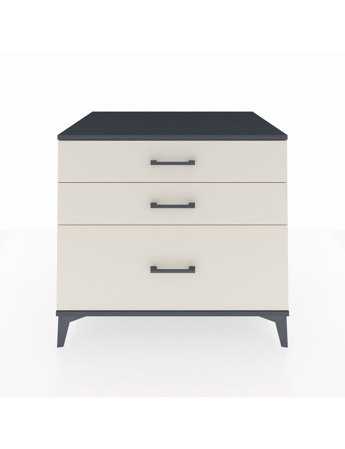 Kronos Şifonyer 3 Çekmeceli 88x59x80 Antrasit-Aytaşı