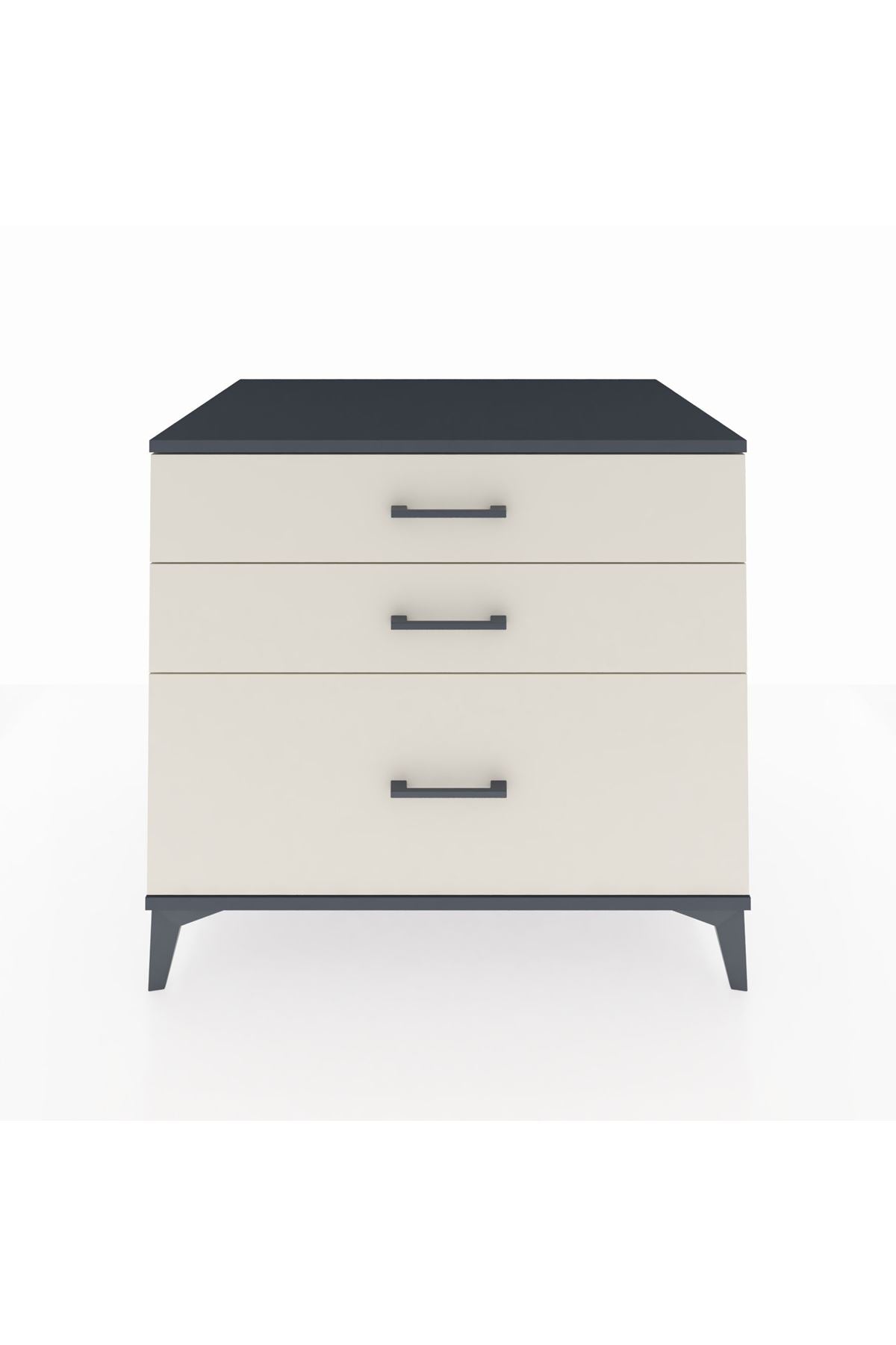 Kronos Şifonyer 3 Çekmeceli 88x59x80 Antrasit-Aytaşı