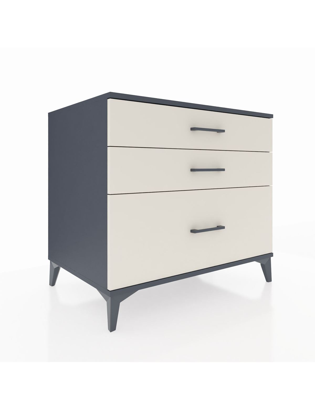 Kronos Şifonyer 3 Çekmeceli 88x59x80 Antrasit-Aytaşı