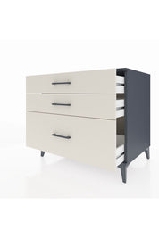 Kronos Şifonyer 3 Çekmeceli 88x59x80 Antrasit-Aytaşı