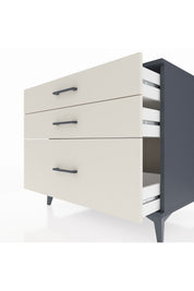 Kronos Şifonyer 3 Çekmeceli 88x59x80 Antrasit-Aytaşı