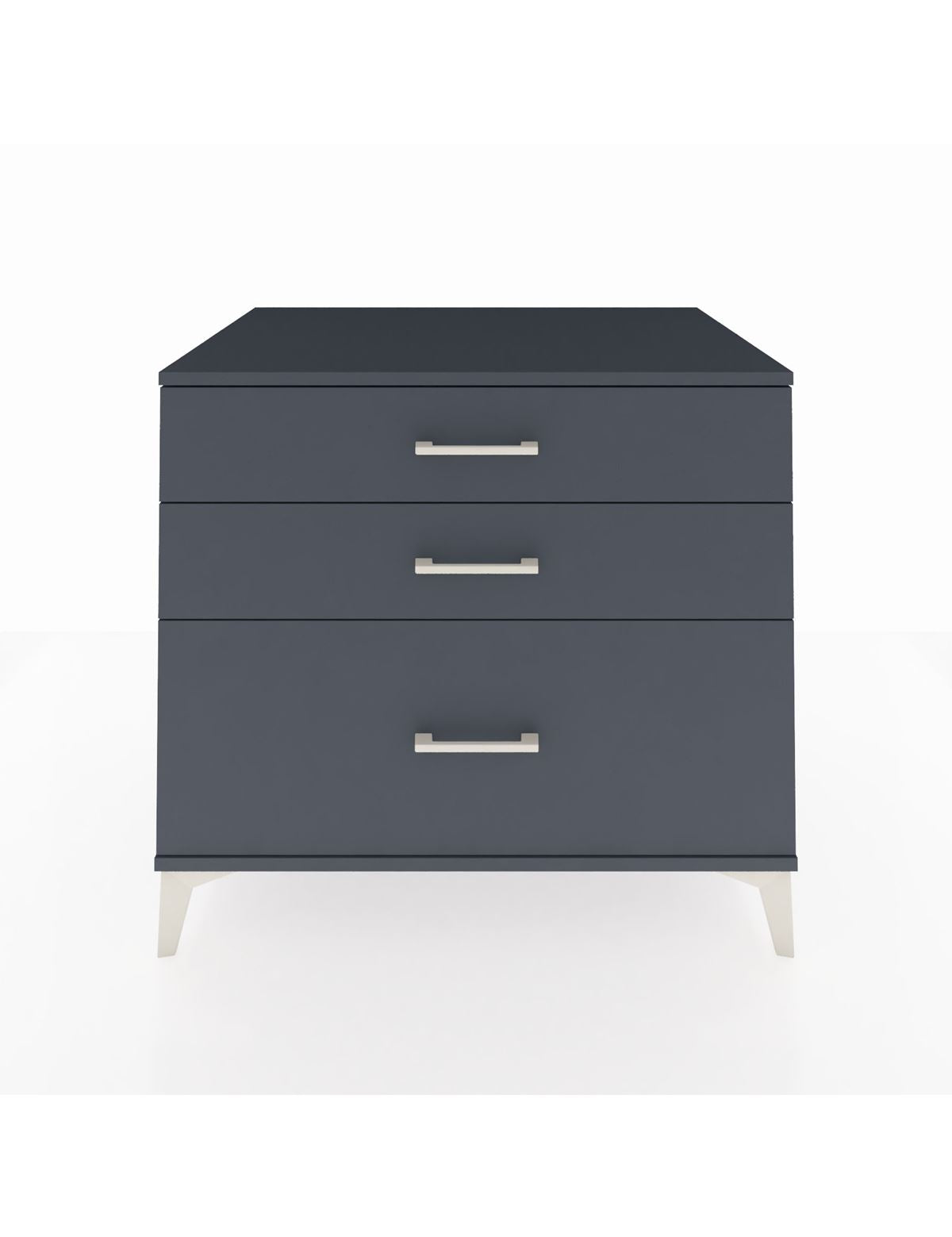 Kronos Şifonyer 3 Çekmeceli 88x59x80 Antrasit-Antrasit