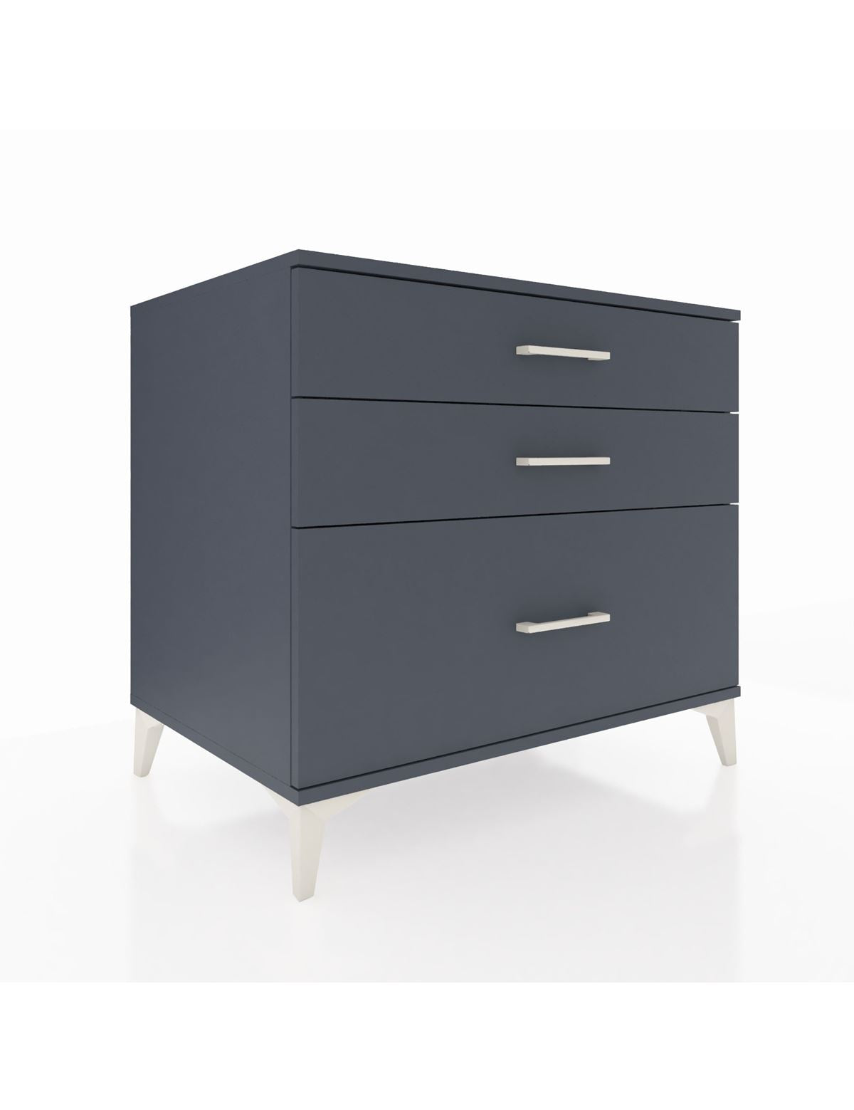 Kronos Şifonyer 3 Çekmeceli 88x59x80 Antrasit-Antrasit