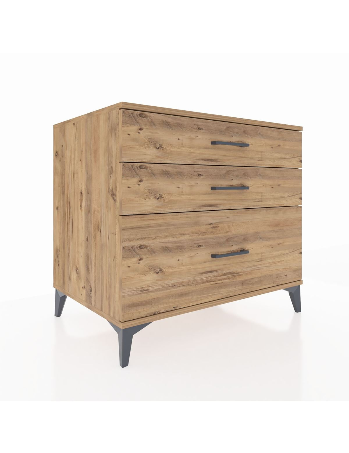 Kronos Şifonyer 3 Çekmeceli 88x59x80 Çam-Çam