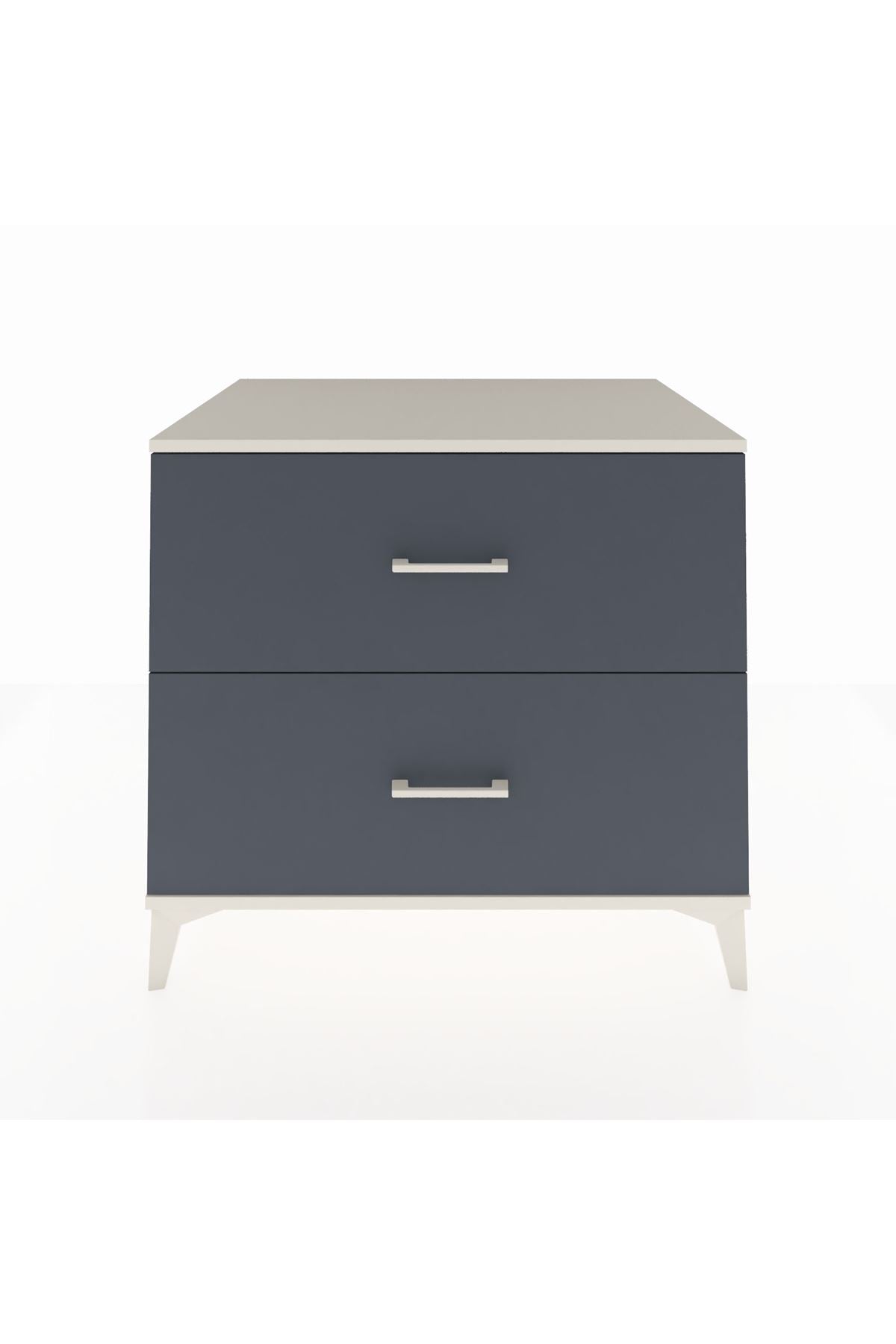 Kronos Şifonyer 2 Çekmeceli 88x59x80 Aytaşı-Antrasit