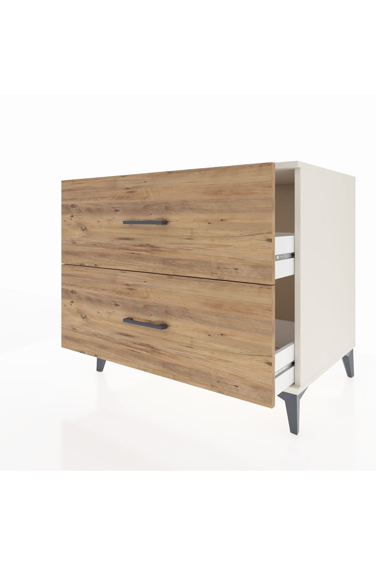 Kronos Şifonyer 2 Çekmeceli 88x59x80 Aytaşı-Çam