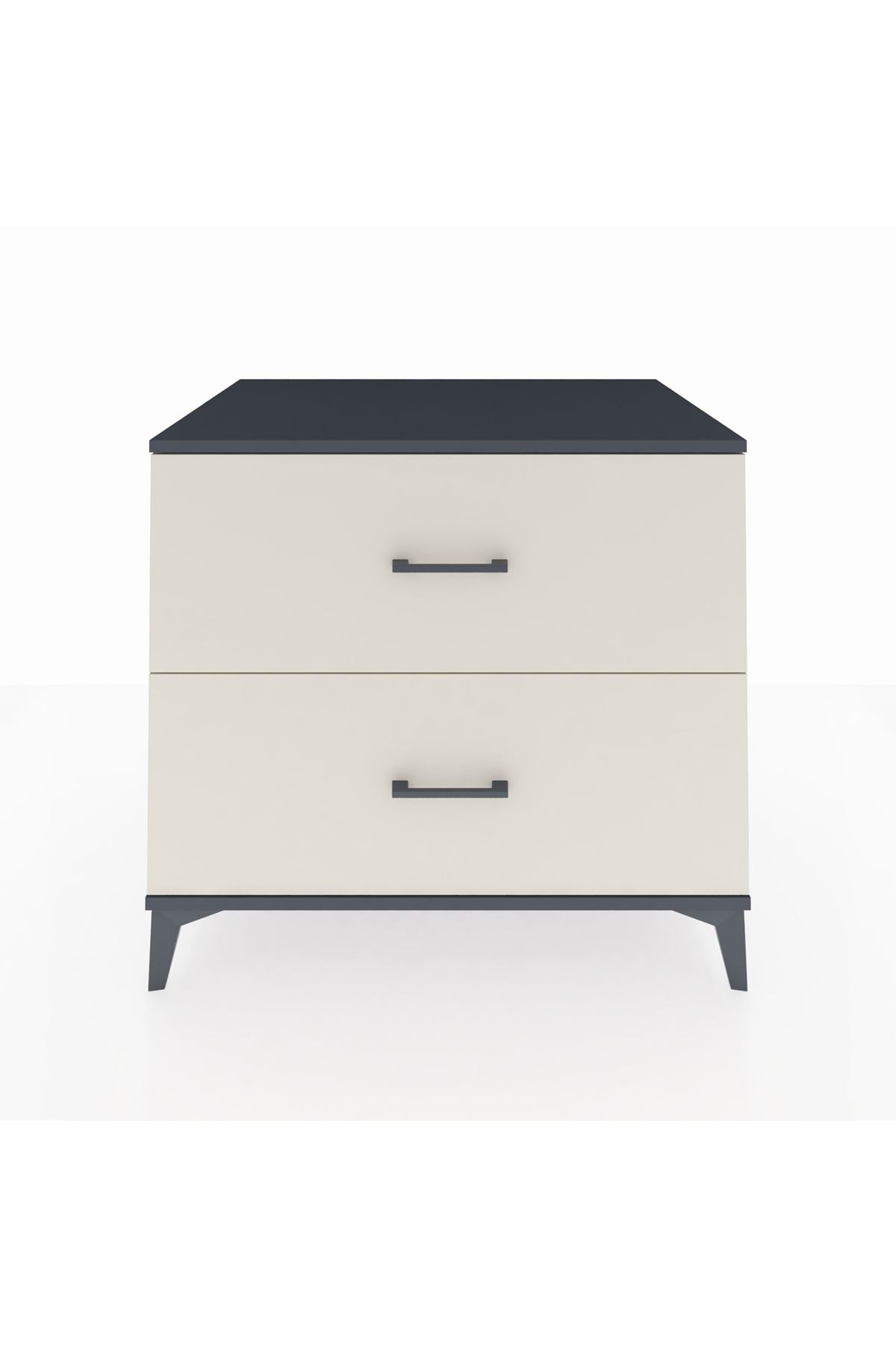 Kronos Şifonyer 2 Çekmeceli 88x59x80 Antrasit-Aytaşı