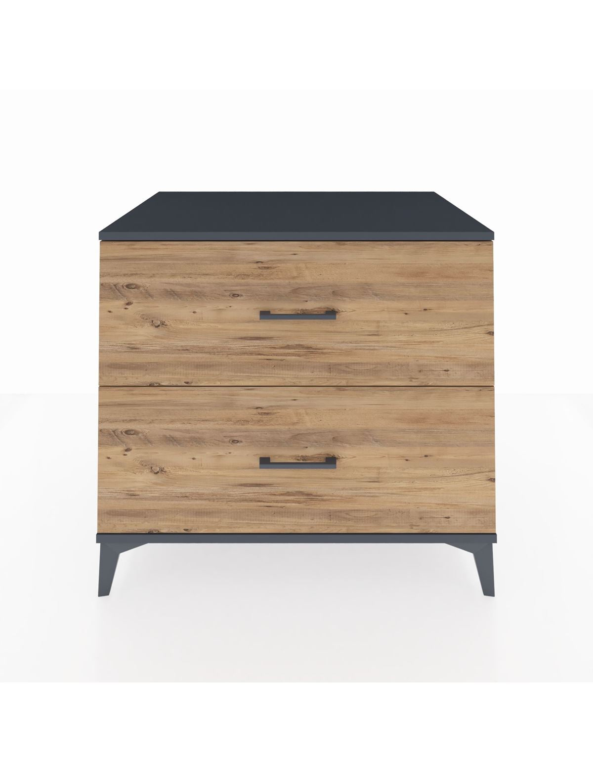 Kronos Şifonyer 2 Çekmeceli 88x59x80 Antrasit-Çam