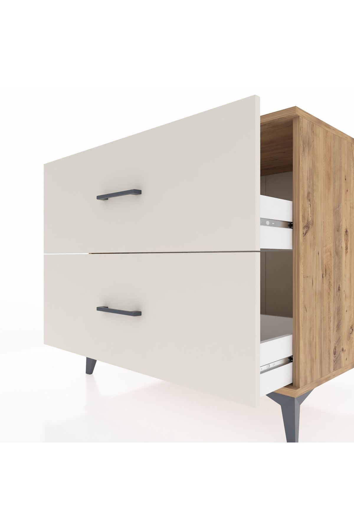Kronos Şifonyer 2 Çekmeceli 88x59x80 Çam-Aytaşı