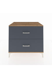 Kronos Şifonyer 2 Çekmeceli 88x59x80 Çam-Antrasit