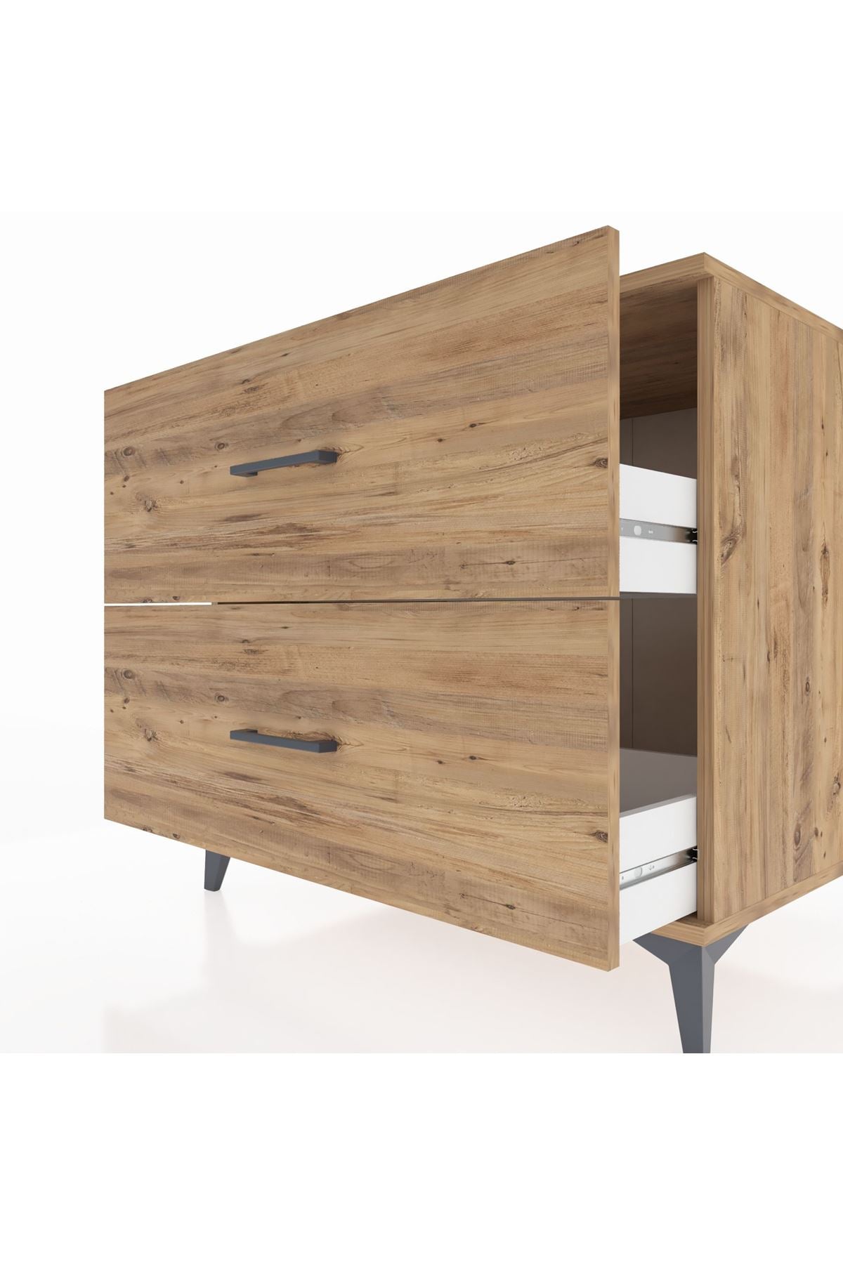 Kronos Şifonyer 2 Çekmeceli 88x59x80 Çam-Çam