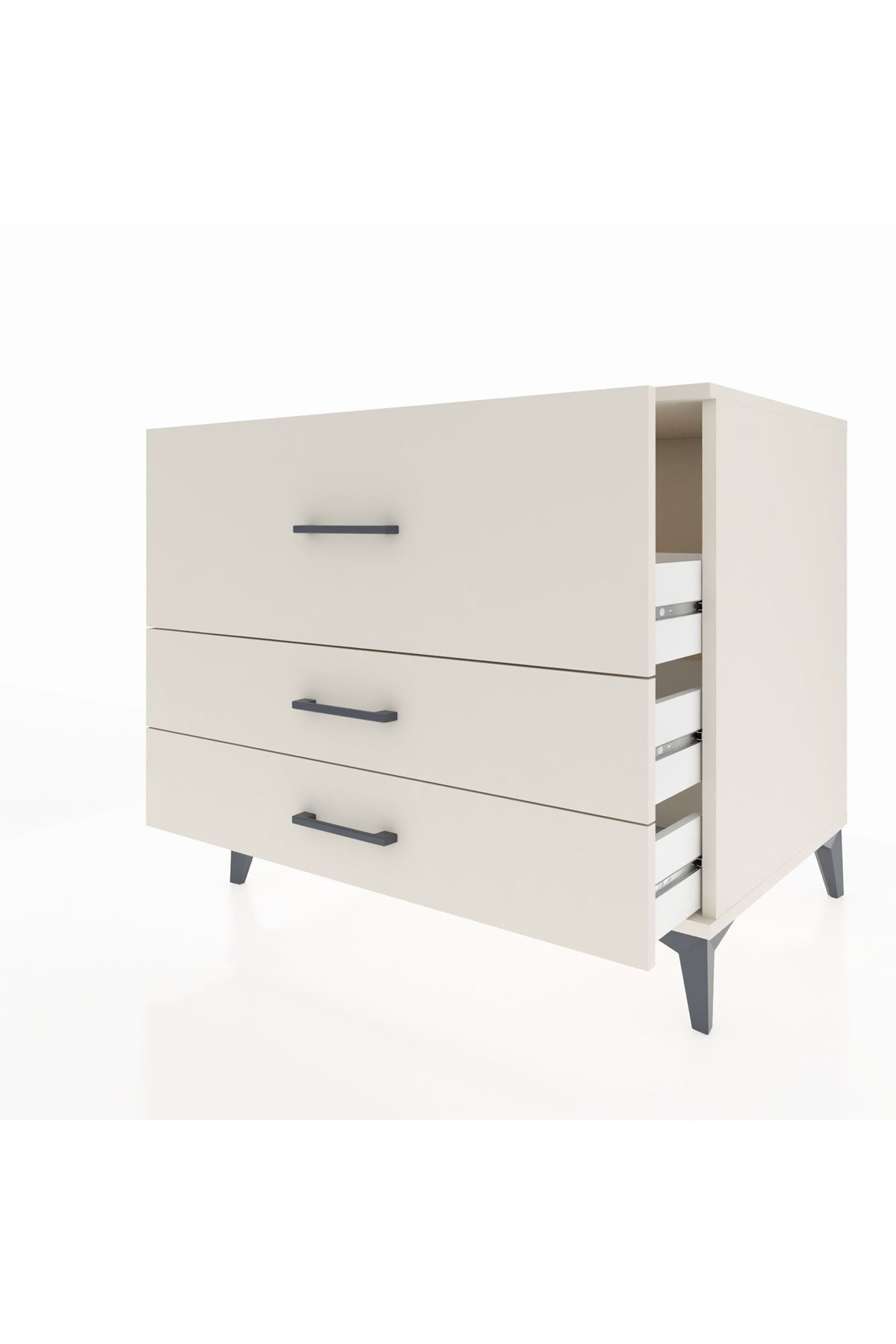 Kronos Şifonyer 3 Çekmeceli 88x59x80 Aytaşı-Aytaşı