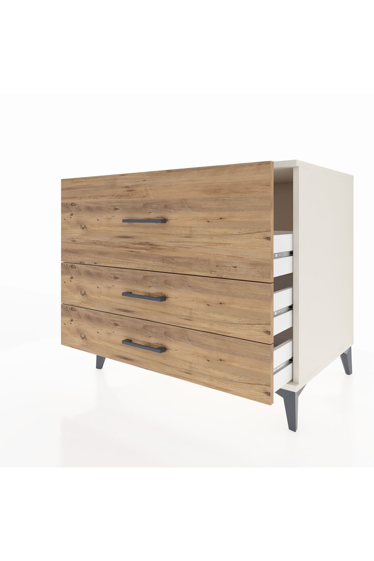 Kronos Şifonyer 3 Çekmeceli 88x59x80 Aytaşı-Çam