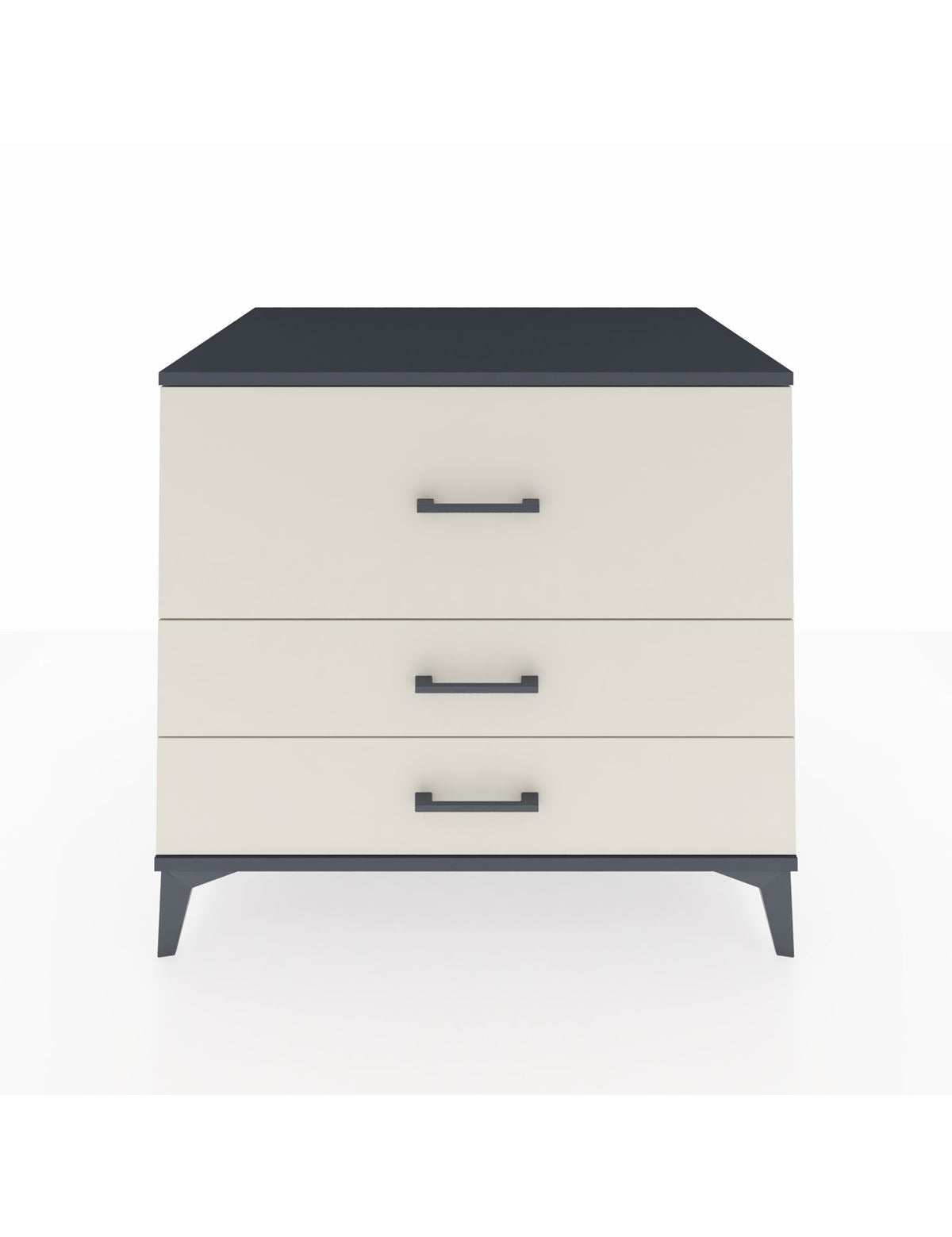 Kronos Şifonyer 3 Çekmeceli 88x59x80 Antrasit-Aytaşı