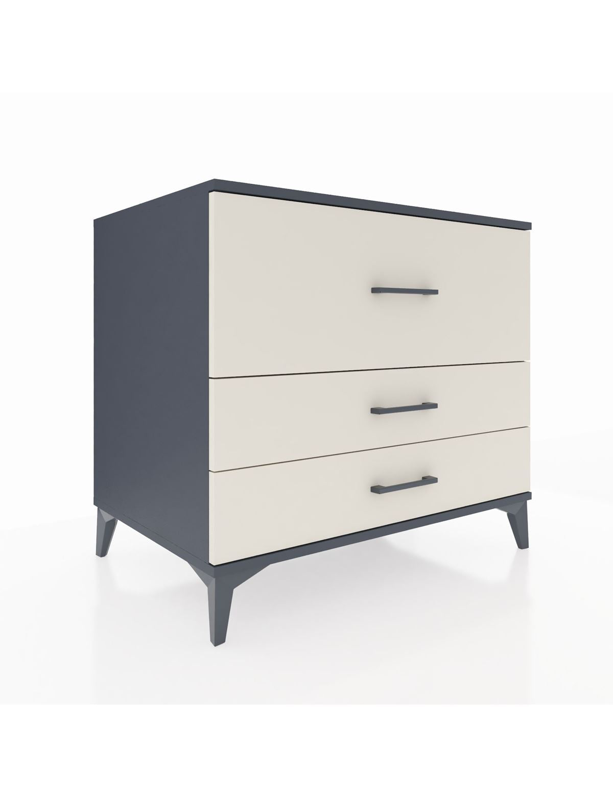 Kronos Şifonyer 3 Çekmeceli 88x59x80 Antrasit-Aytaşı