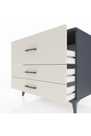 Kronos Şifonyer 3 Çekmeceli 88x59x80 Antrasit-Aytaşı