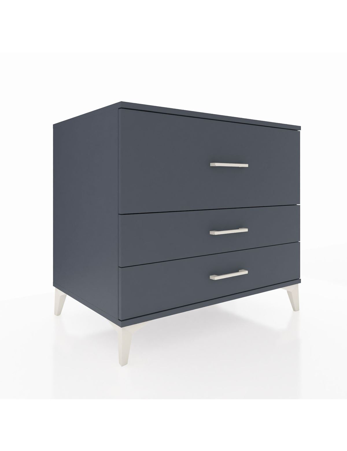 Kronos Şifonyer 3 Çekmeceli 88x59x80 Antrasit-Antrasit