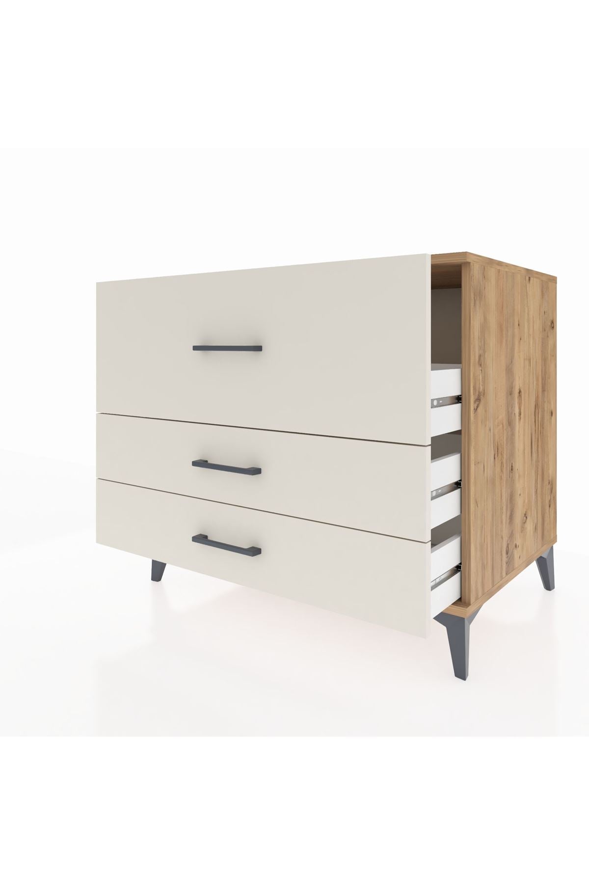 Kronos Şifonyer 3 Çekmeceli 88x59x80 Çam-Aytaşı