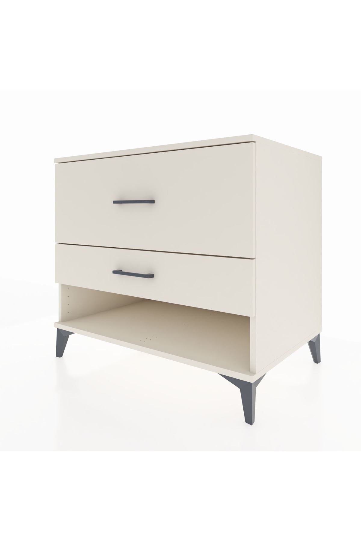 Kronos Şifonyer 2 Çekmeceli 88x59x80 Aytaşı-Aytaşı