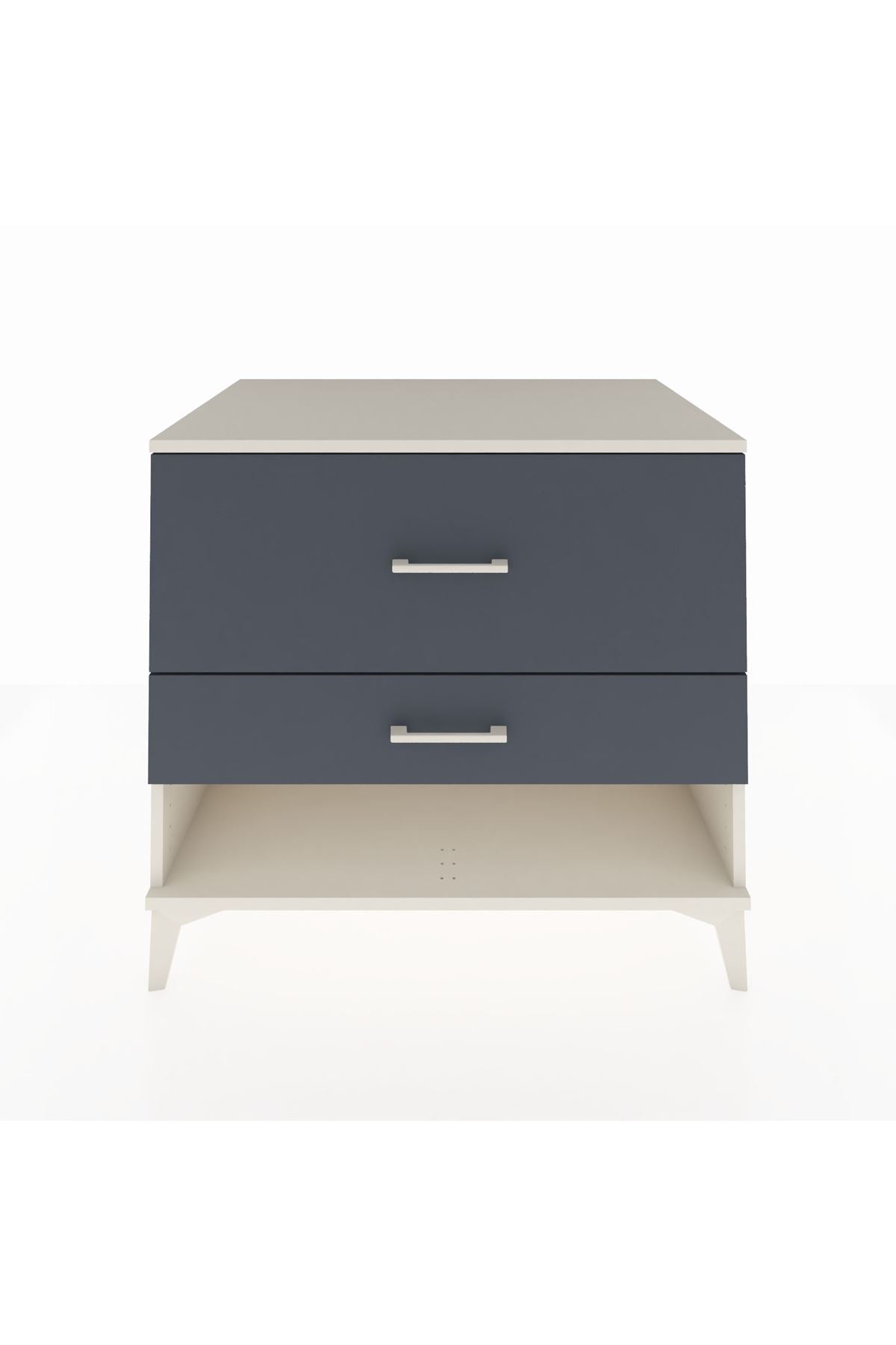 Kronos Şifonyer 2 Çekmeceli 88x59x80 Aytaşı-Antrasit