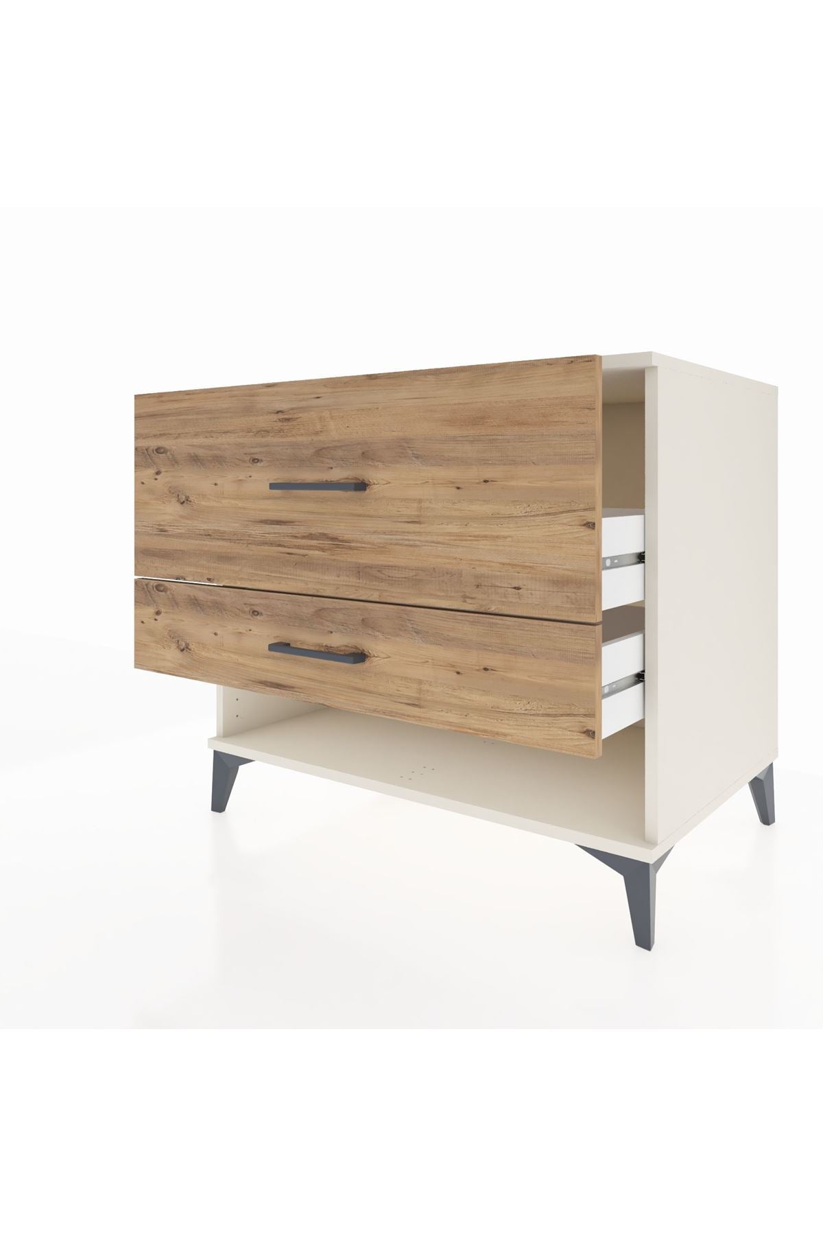 Kronos Şifonyer 2 Çekmeceli 88x59x80 Aytaşı-Çam