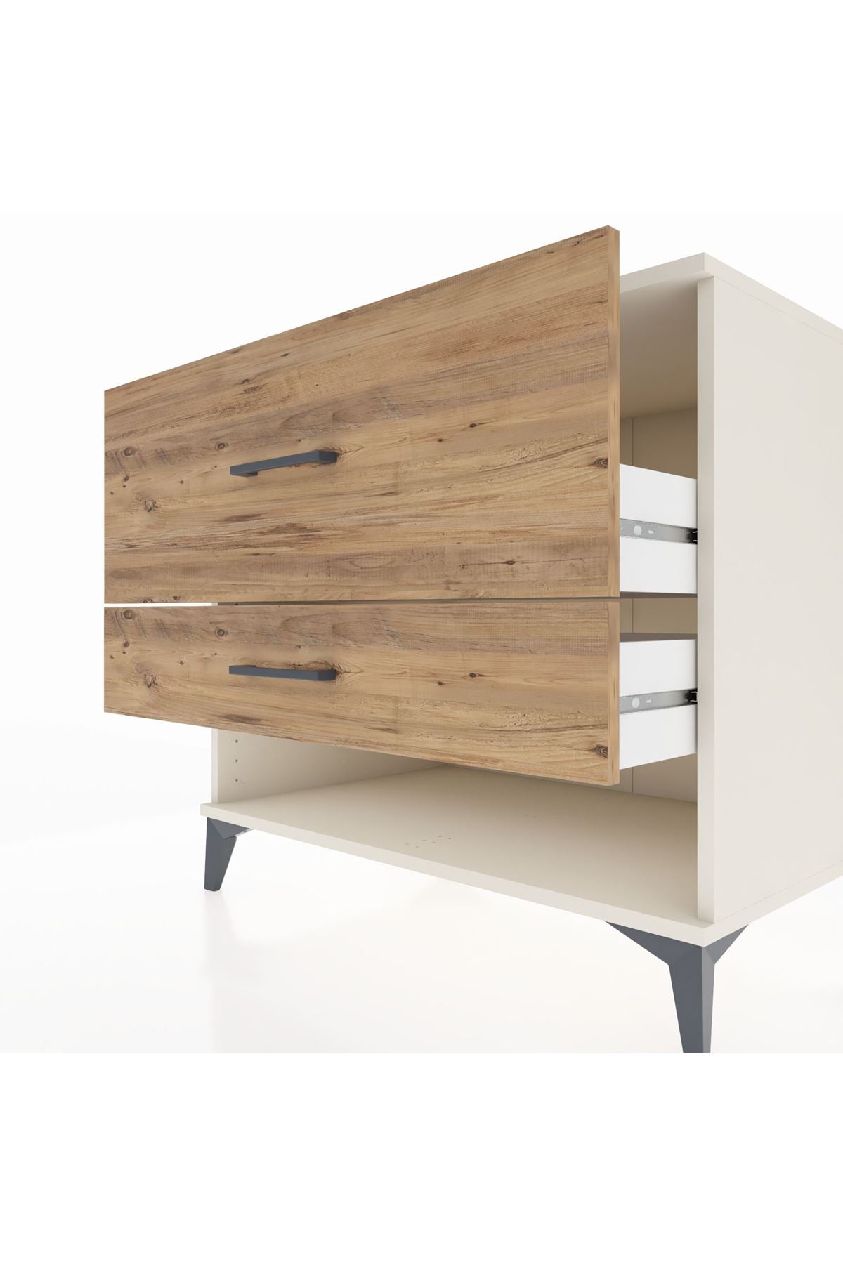 Kronos Şifonyer 2 Çekmeceli 88x59x80 Aytaşı-Çam