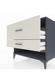 Kronos Şifonyer 2 Çekmeceli 88x59x80 Antrasit-Aytaşı